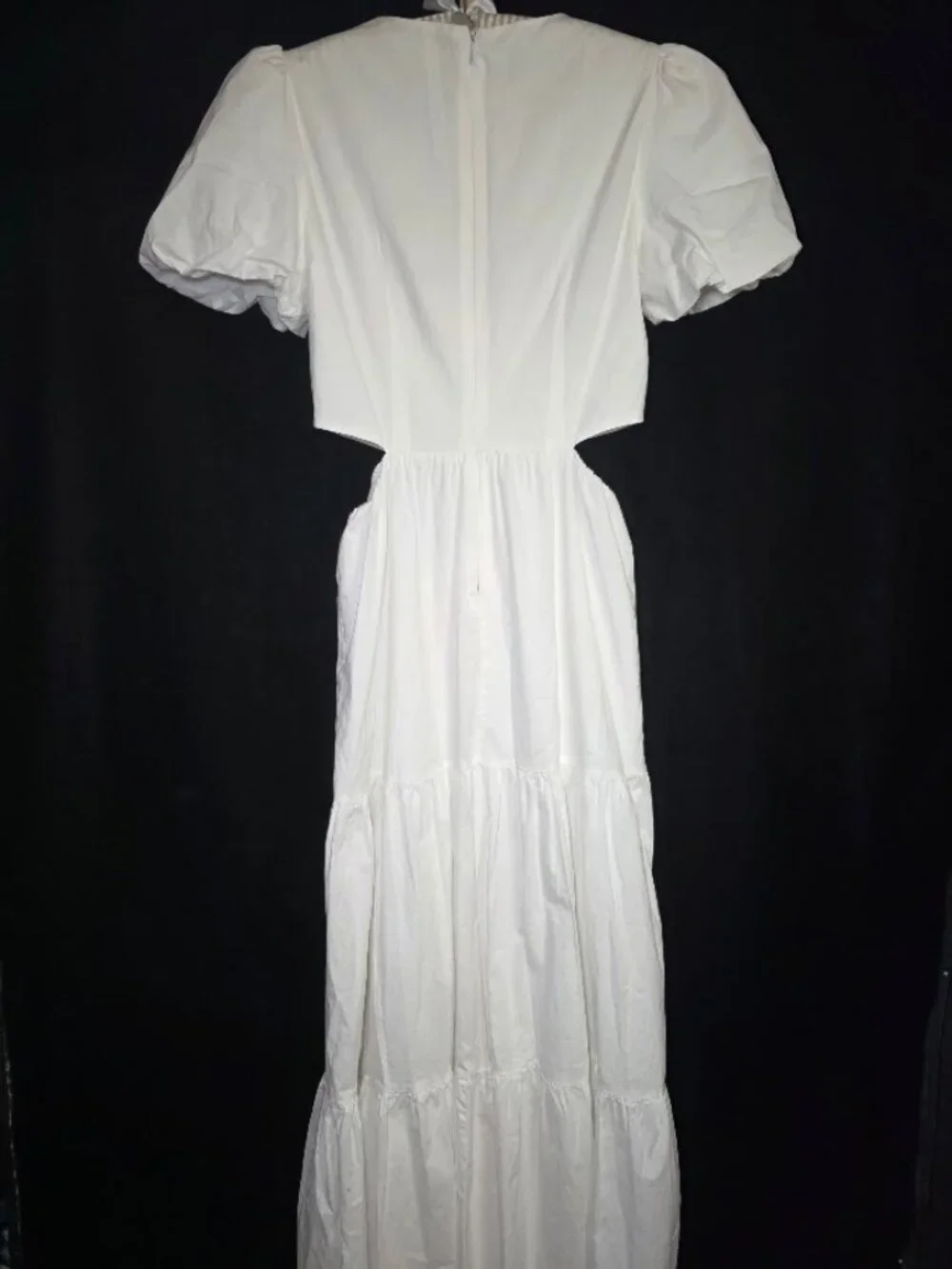 WAYF Plaza Cut Out Tiered Maxi Dress S